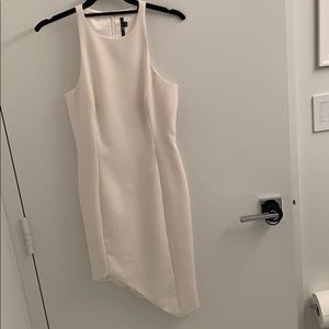 Jay Godfrey white asymmetrical hem dress, size 4